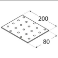 Dierovaná platňa PP9 80x200x2
