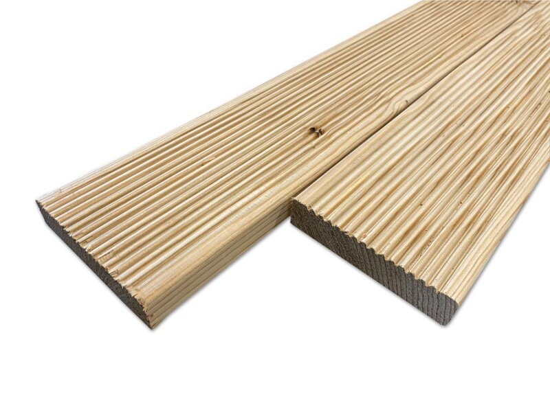 Terasová doska smrekovec -drážkovaná- 22x120